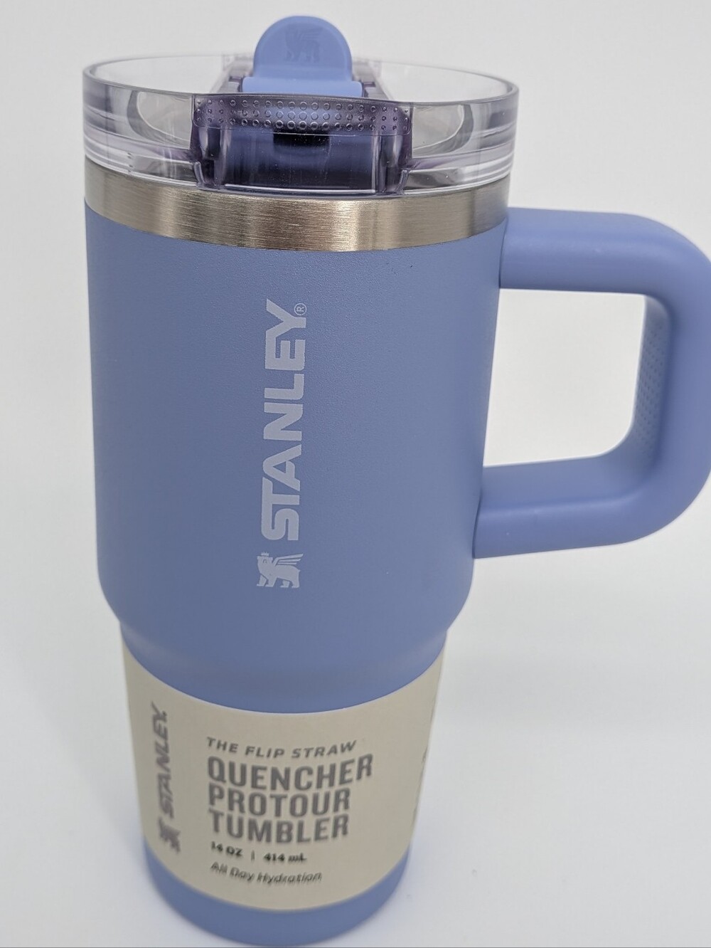 new Stanley water cup Hydrangea ProTour Flip Straw Tumbler 14 oz anti spill - Picture 6 of 7